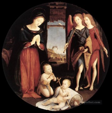 jesús Painting - La Adoración del Niño Jesús Renacimiento Piero di Cosimo
